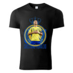 Tricou cu imprimeu Cristiano Ronaldo - Al-Nassr (Negru)