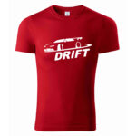 Tricou cu imprimeu drift pentru pasionații de adrenalină (Roșu)