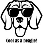 Tricou polo Cool as a Beagle, Alb - imagine 2