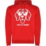 Hanorac copii Cool as a Beagle, Roșu