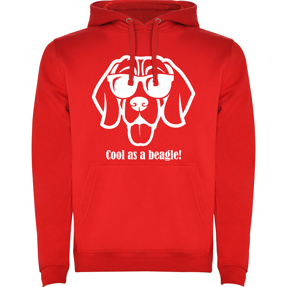 COOLASABEAGLE.HAN_.RED_.jpg Hanorac Cool as a Beagle, Roșu - imagine 1