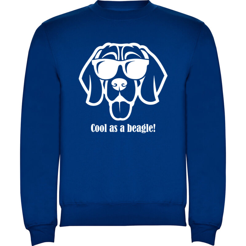 Pulover Cool as a Beagle, Albastru