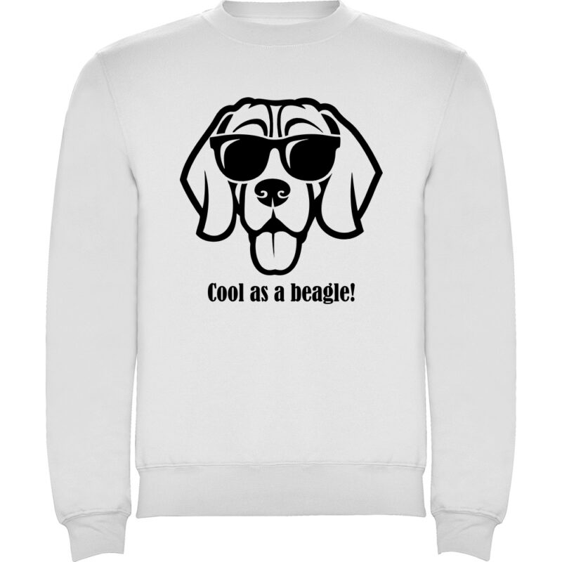 Pulover Cool as a Beagle, Alb