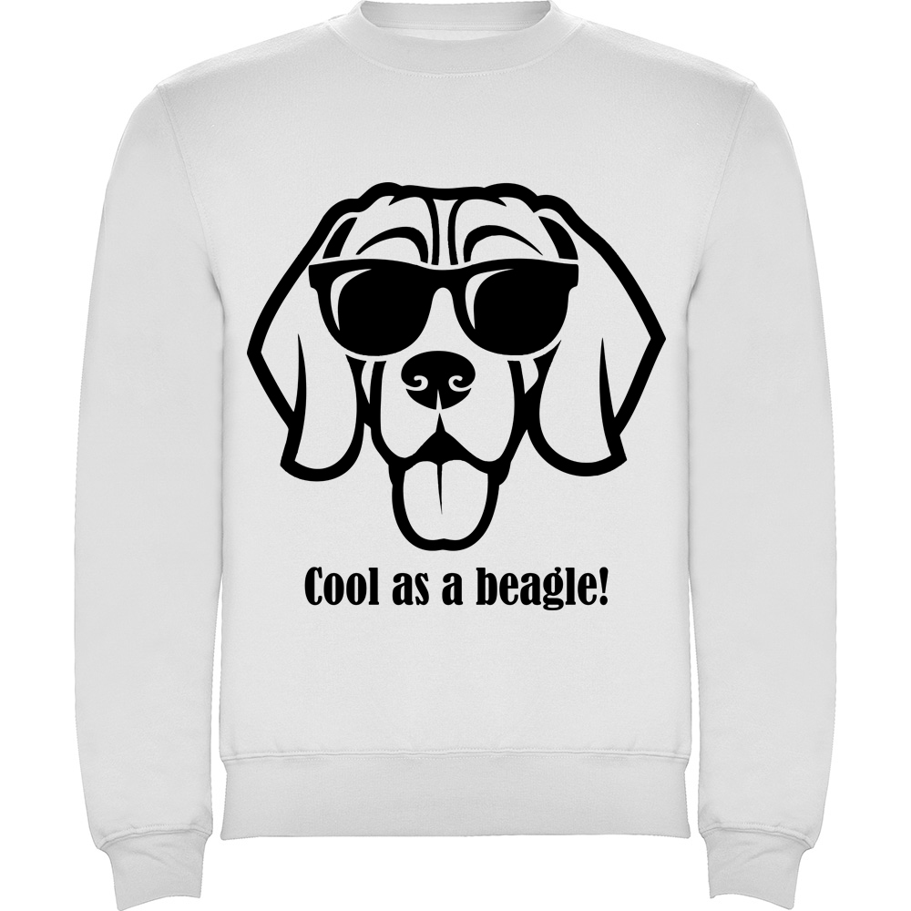 COOLASABEAGLE.PLV_.WHT_.jpg Pulover Cool as a Beagle, Alb - imagine 1