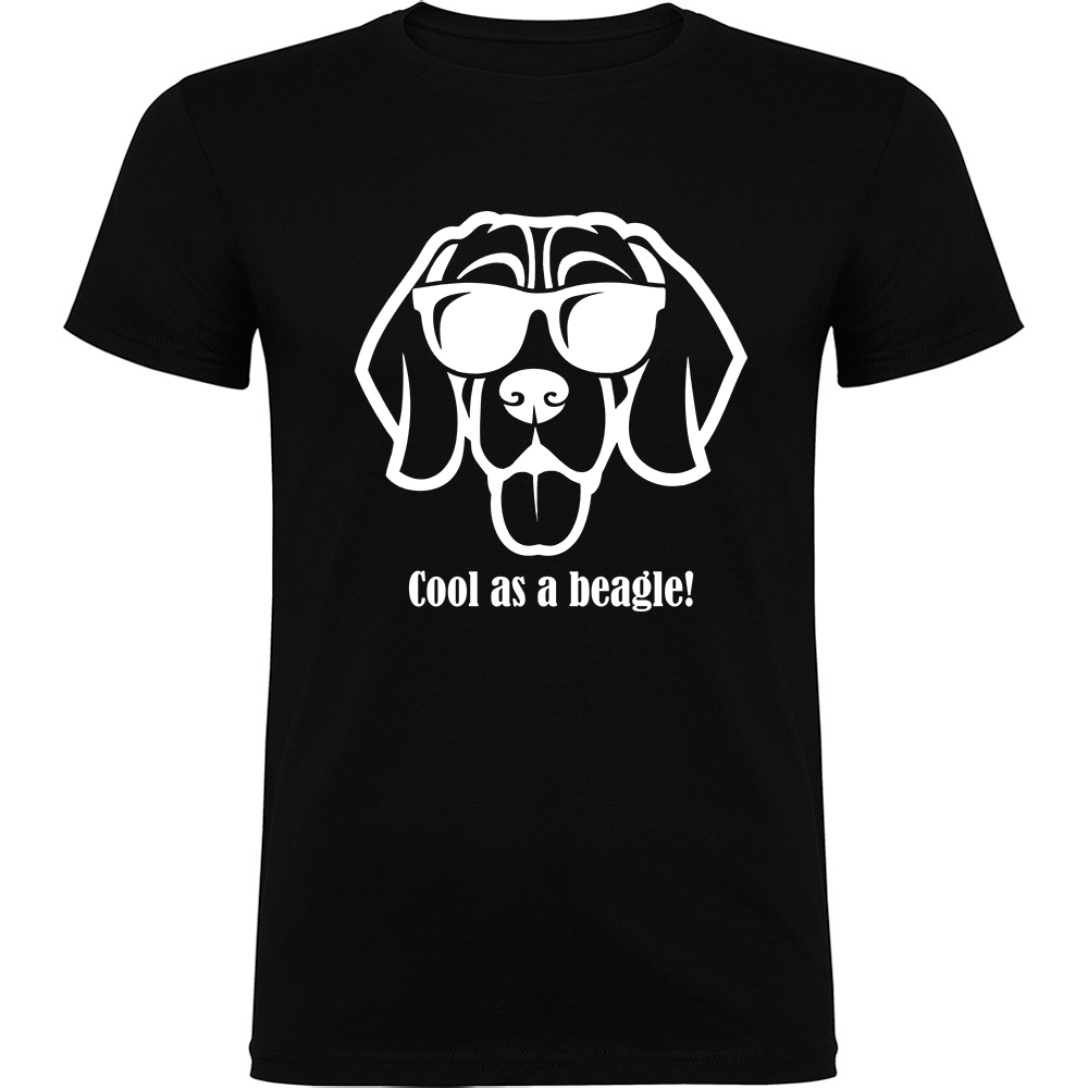 COOLASABEAGLE.TR.BLK Tricou Cool as a Beagle, Negru - imagine 1