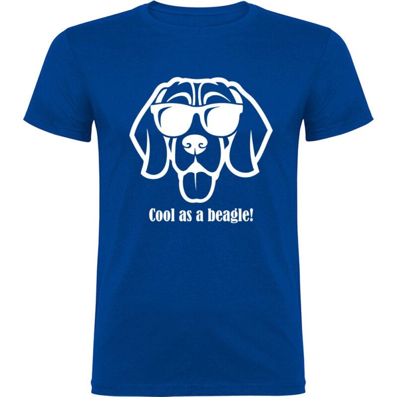 Tricou Cool as a Beagle, Albastru