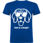 Tricou Cool as a Beagle, Albastru
