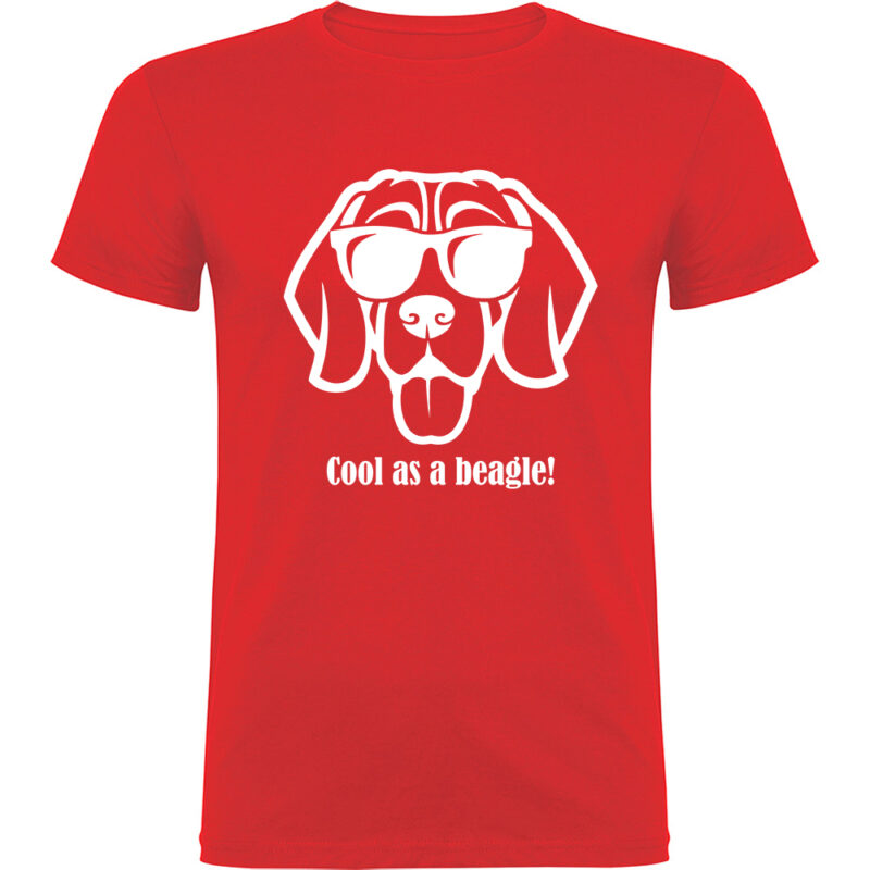 Tricou Cool as a Beagle, Roșu