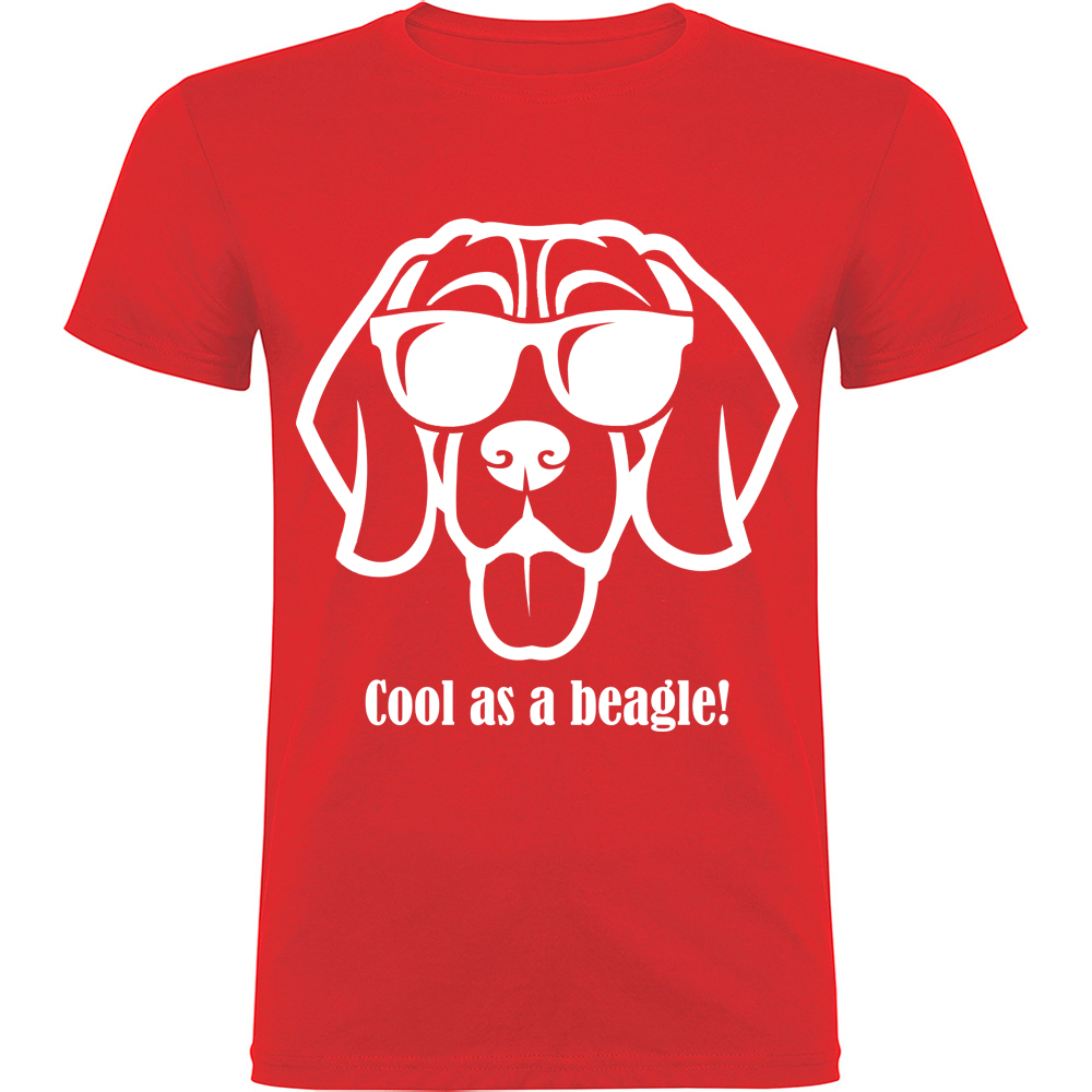 COOLASABEAGLE.TR_.RED_.jpg Tricou Cool as a Beagle, Roșu - imagine 1