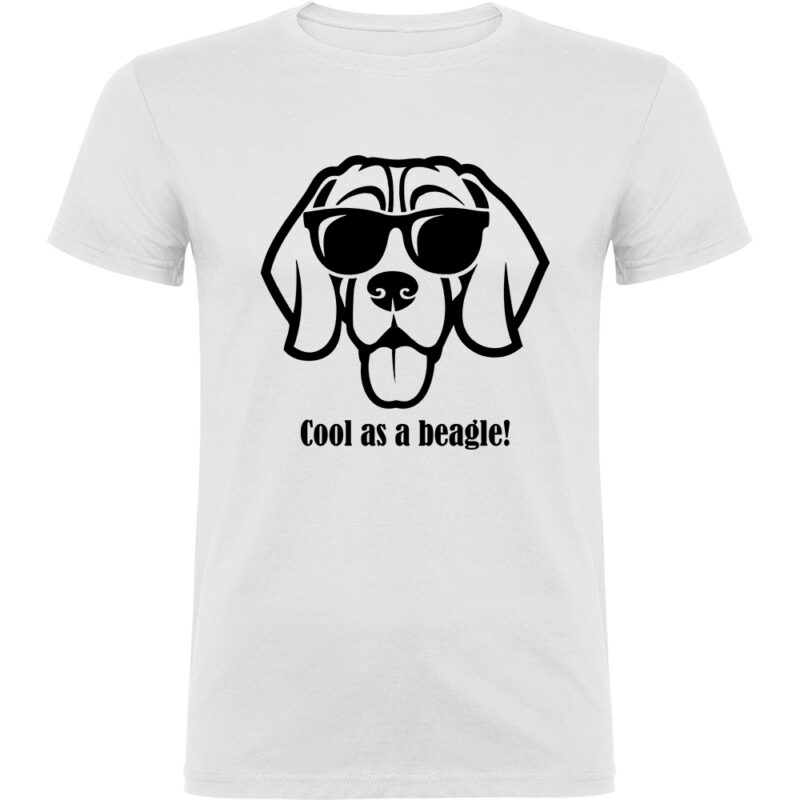 Tricou Cool as a Beagle, Alb
