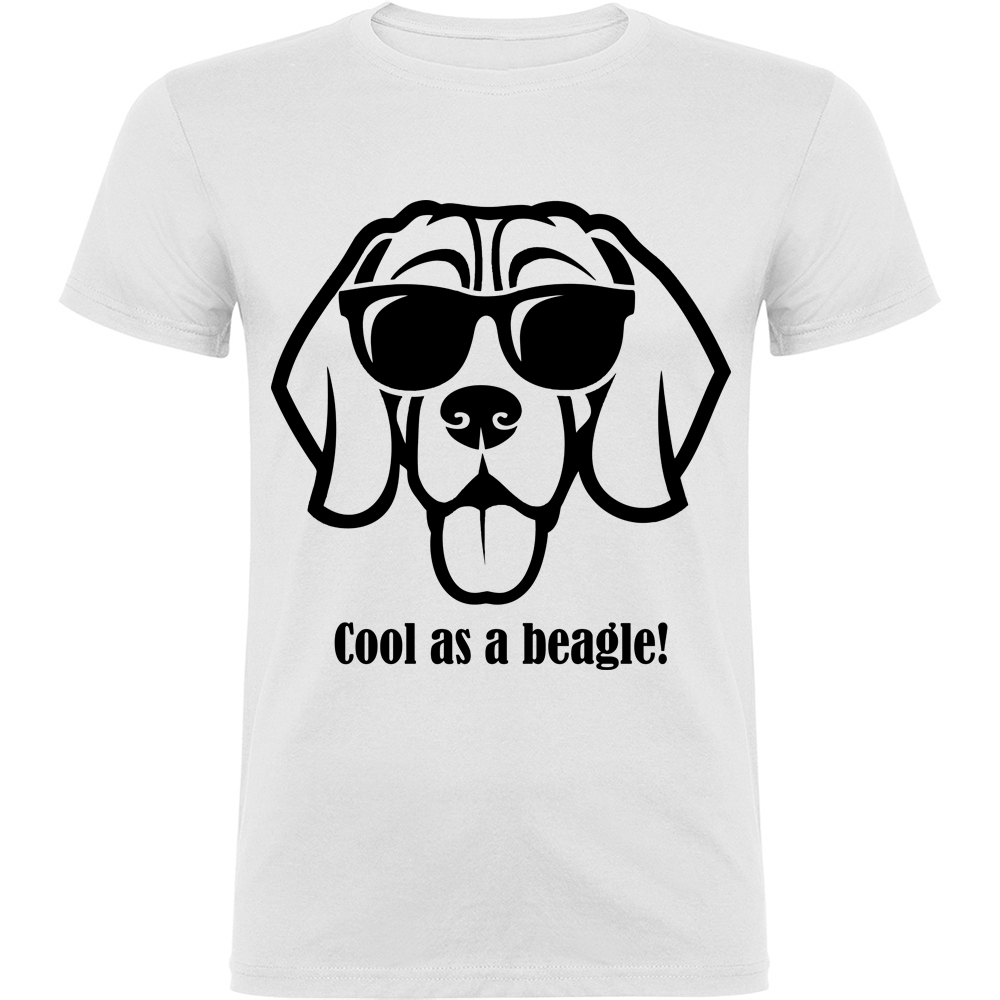 COOLASABEAGLE.TR_.WHT_.jpg Tricou Cool as a Beagle, Alb - imagine 1