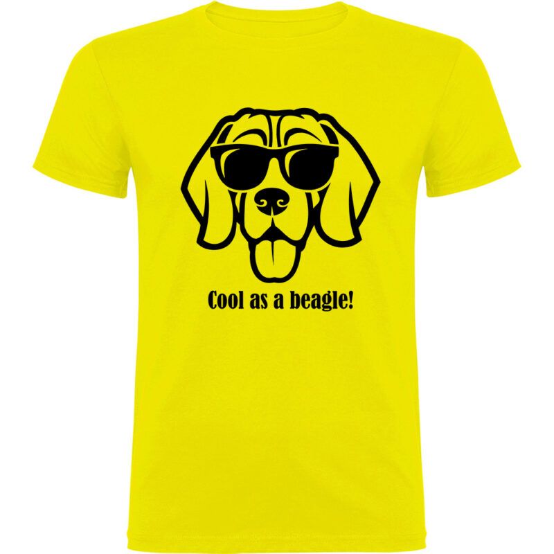 Tricou Cool as a Beagle, Galben