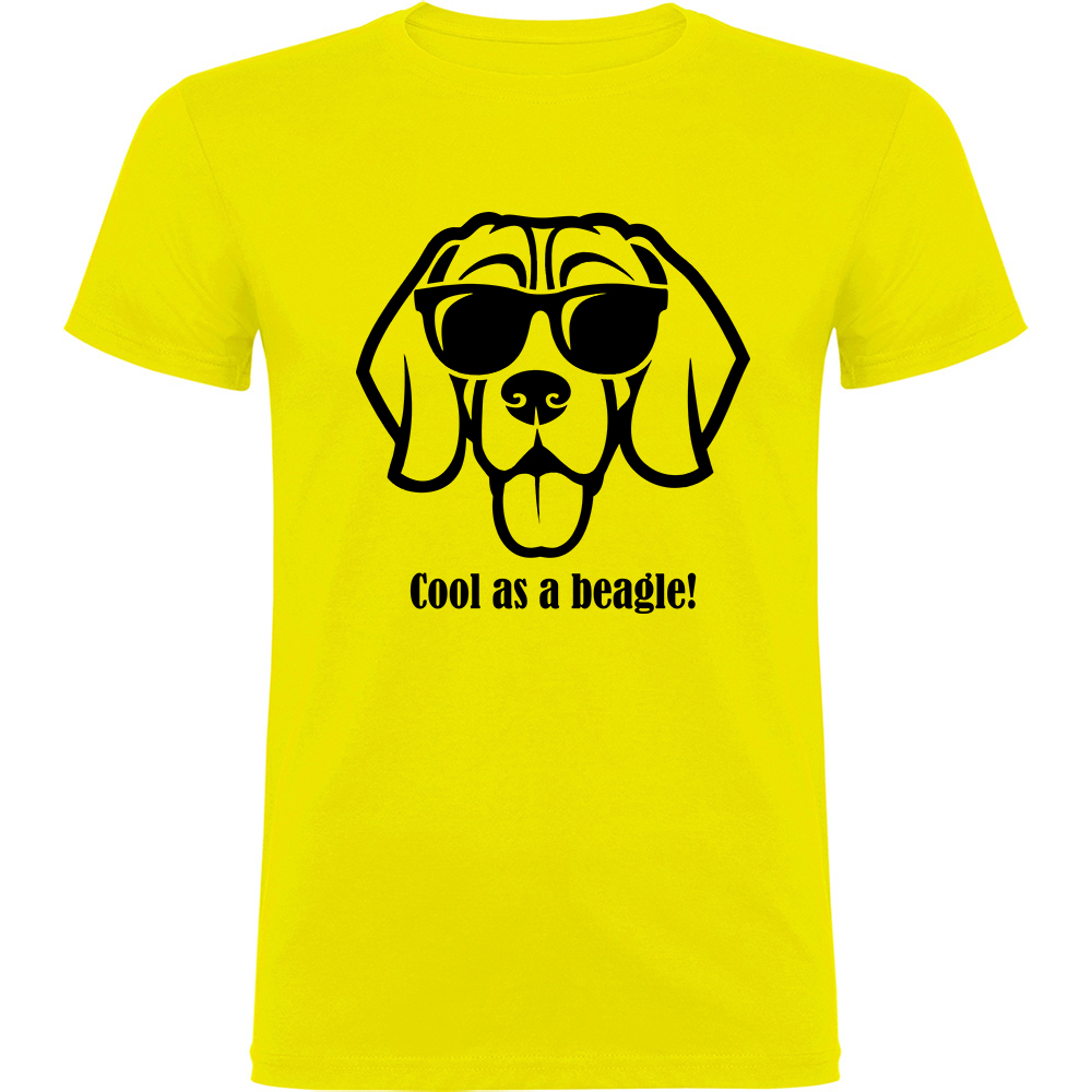 COOLASABEAGLE.TR.YEL Tricou Cool as a Beagle, Galben - imagine 1