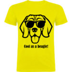 Tricou copii Cool as a Beagle, Galben