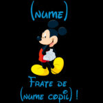 Tricou copii Frate Mickey, Alb - imagine 2