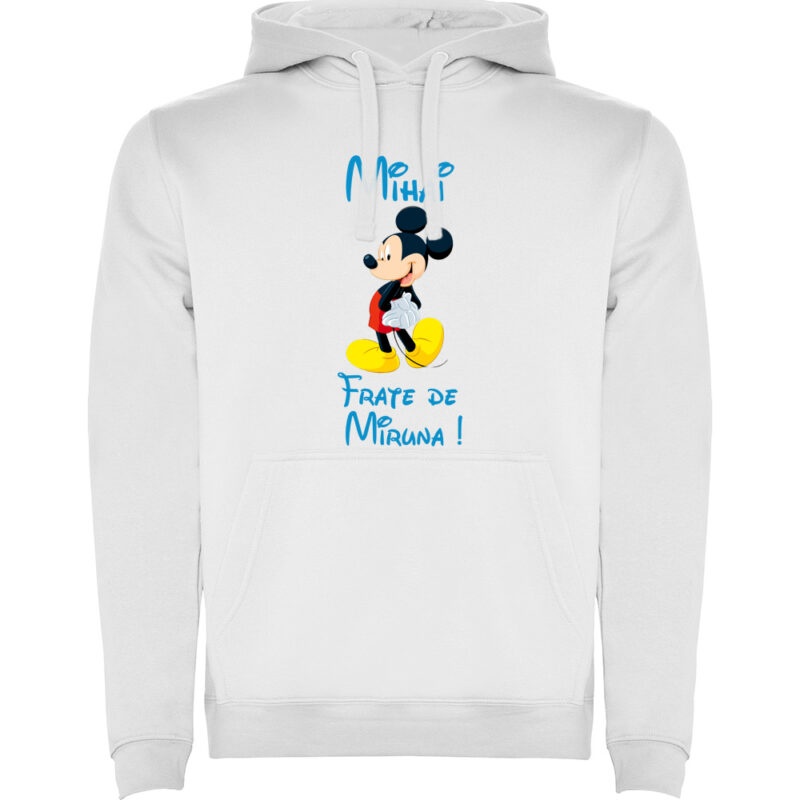 Hanorac copii Frate Mickey, Alb