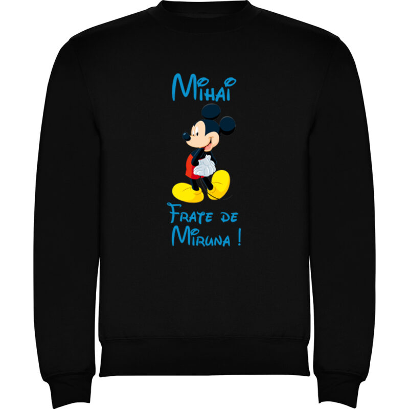 Pulover copii Frate Mickey, Negru