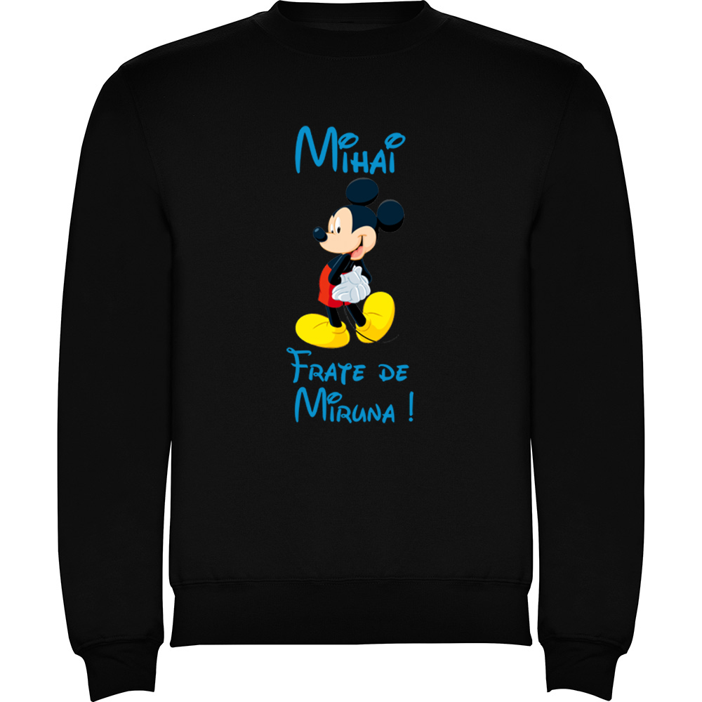 FRATEMICKEY.PLV_.BLK_.KID_.jpg Pulover copii Frate Mickey, Negru - imagine 1