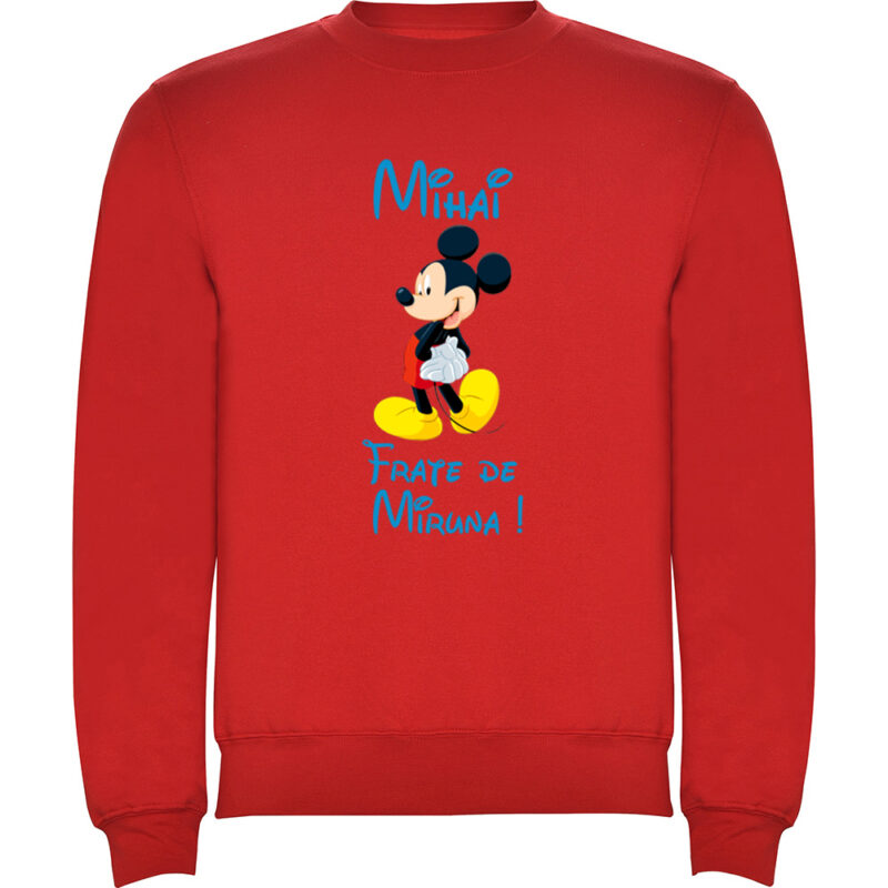 Pulover copii Frate Mickey, Roșu