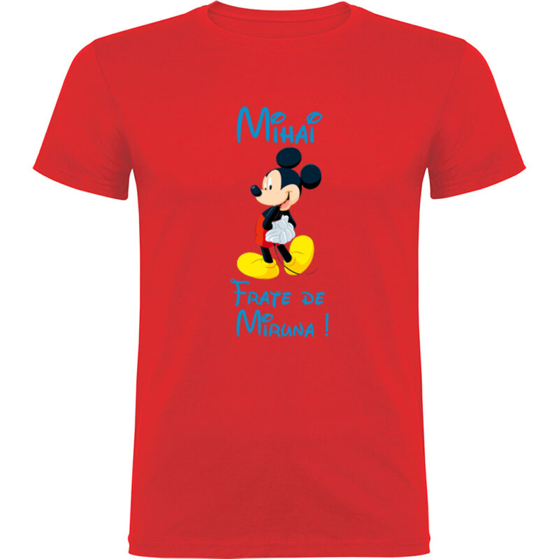 Tricou copii Frate Mickey, Roșu