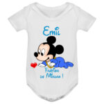 Body copii -Frățior Mickey, Alb