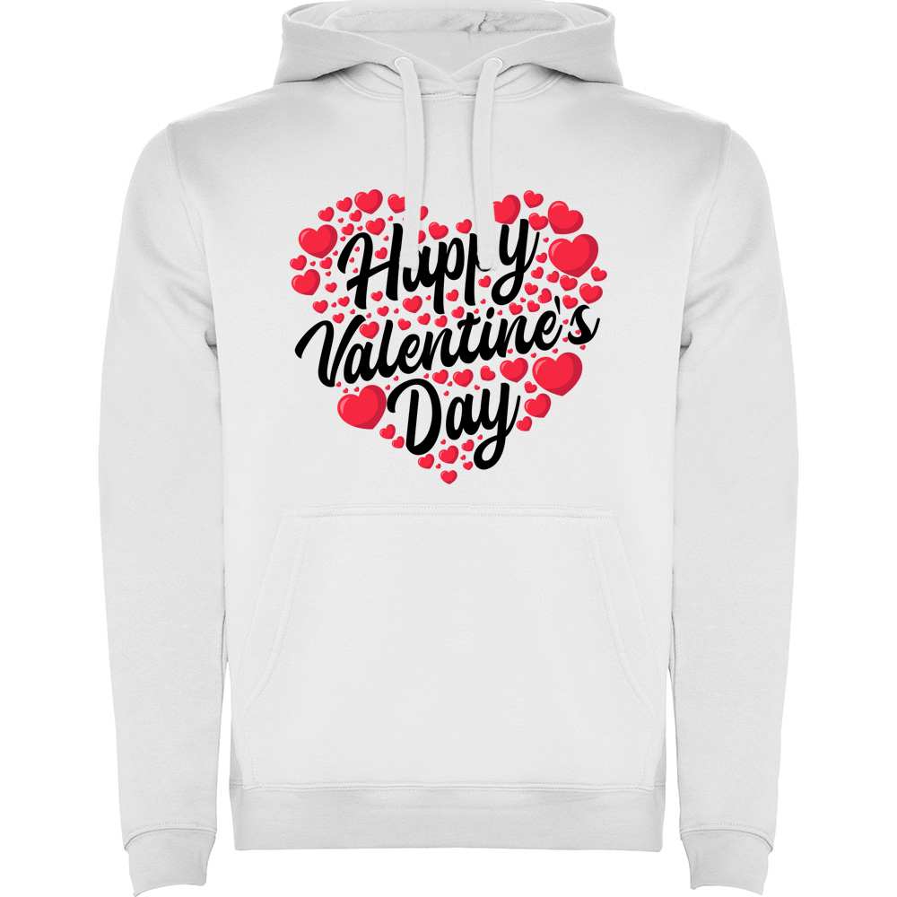 HAPPYVALENTINESDAY.HAN_.WHT_.jpg Hanorac Happy Valentines Day, Alb - imagine 1