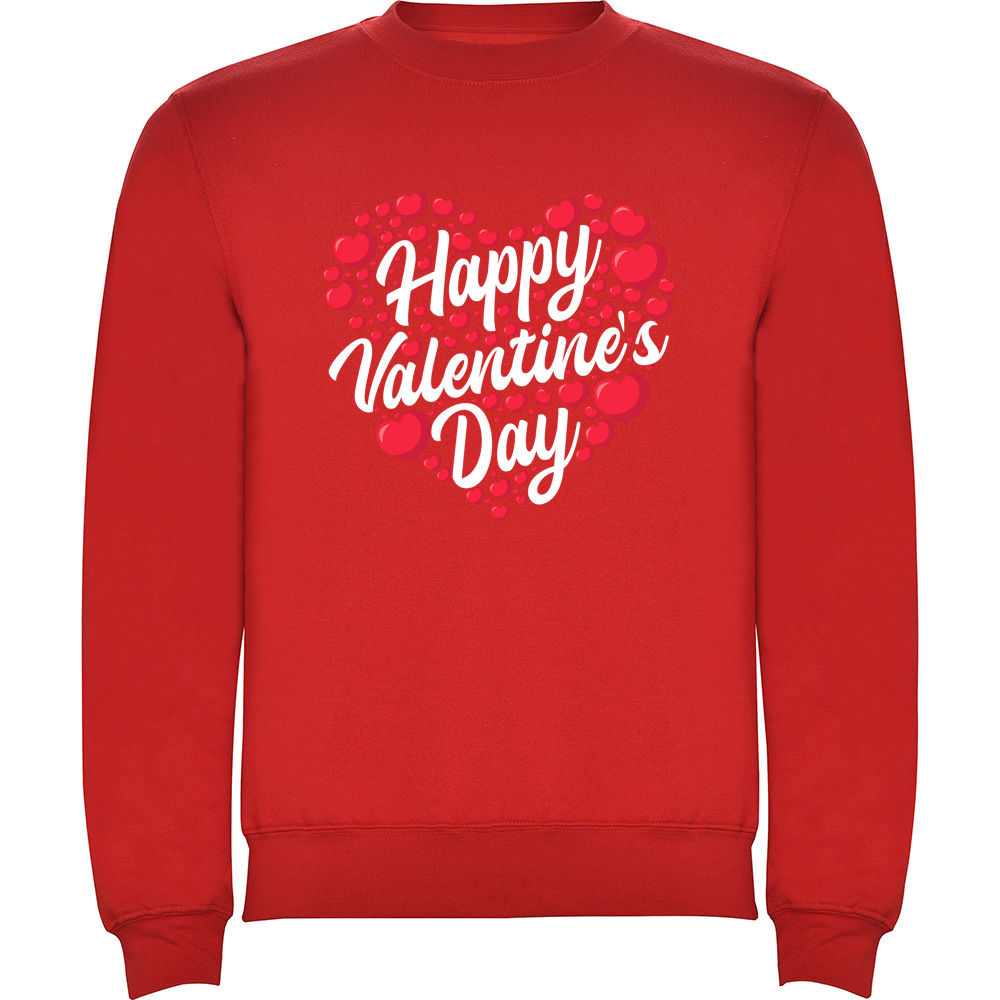 HAPPYVALENTINESDAY.PLV_.RED_.jpg Pulover Happy Valentines Day, Roșu - imagine 1
