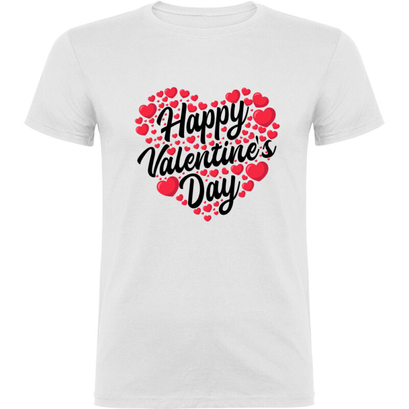 Tricou Happy Valentines Day, Alb
