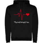 Hanorac Heart belongs to (Cardiac heart) - EA, Negru