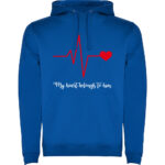 Hanorac Heart belongs to (Cardiac heart) - EA, Albastru