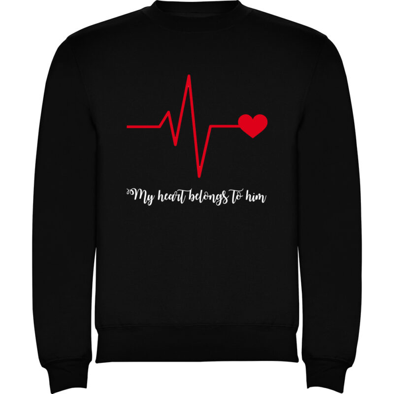 Pulover Heart belongs to (Cardiac heart) - EA, Negru