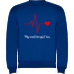 Pulover Heart belongs to (Cardiac heart) - EA, Albastru