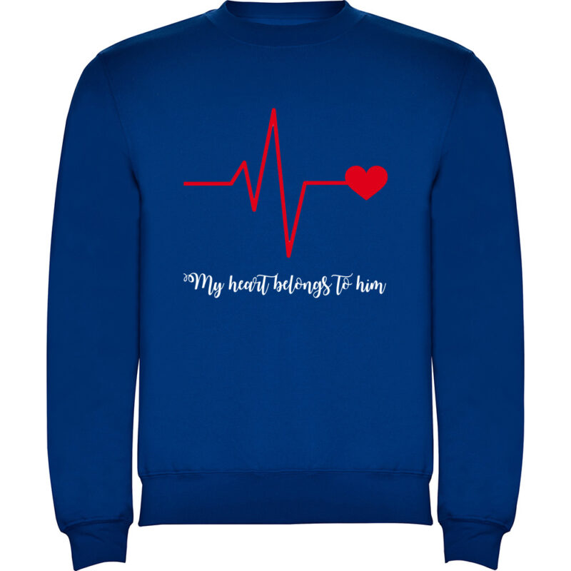 Pulover Heart belongs to (Cardiac heart) - EA, Albastru