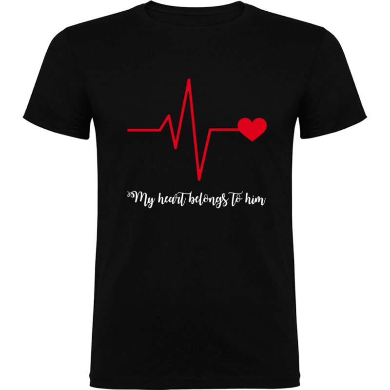 Tricou Heart belongs to (Cardiac heart) - EA, Negru