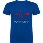 Tricou Heart belongs to (Cardiac heart) - EA, Albastru