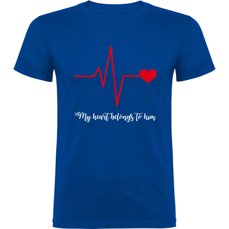 Tricou Heart belongs to (Cardiac heart) - EA, Albastru