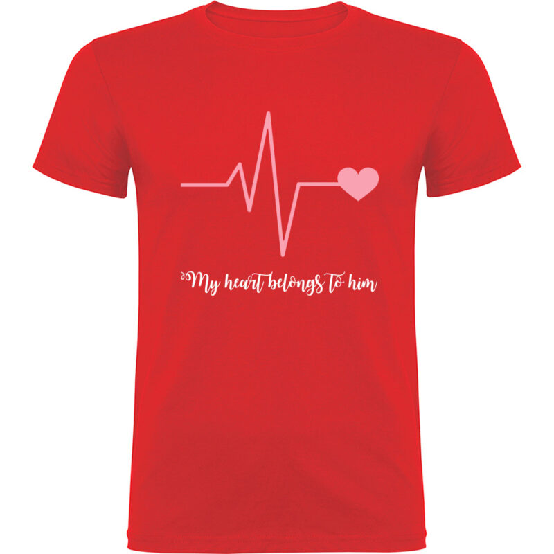 Tricou Heart belongs to (Cardiac heart) - EA, Roșu