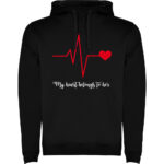 Hanorac Heart belongs to (Cardiac heart) - EL, Negru