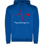 Hanorac Heart belongs to (Cardiac heart) - EL, Albastru