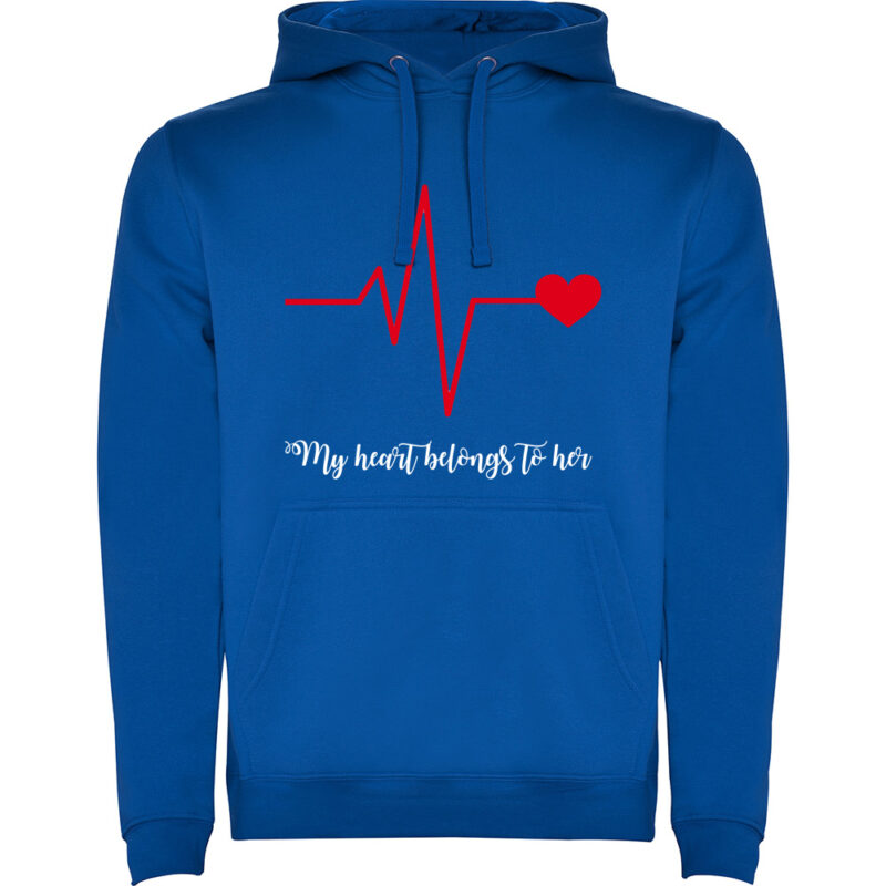 Hanorac Heart belongs to (Cardiac heart) - EL, Albastru