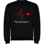 Pulover Heart belongs to (Cardiac heart) - EL, Negru