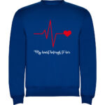 Pulover Heart belongs to (Cardiac heart) - EL, Albastru