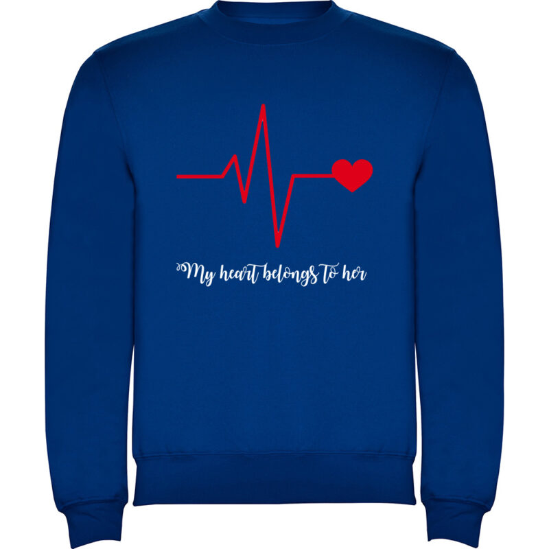 Pulover Heart belongs to (Cardiac heart) - EL, Albastru