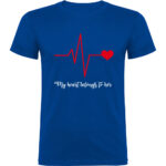 Tricou Heart belongs to (Cardiac heart) - EL, Albastru