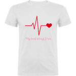 Tricou Heart belongs to (Cardiac heart) - EL, Alb