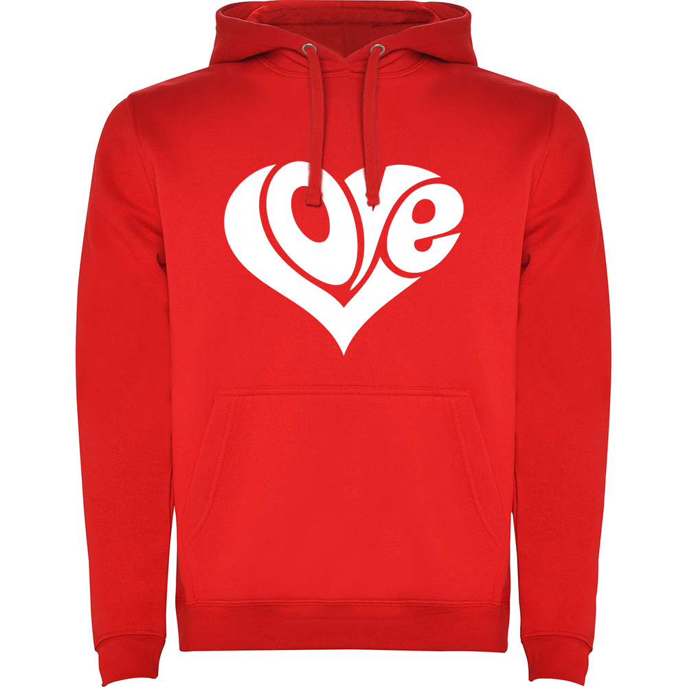 LOVE.HAN_.RED_.jpg Hanorac Love, Roșu - imagine 1