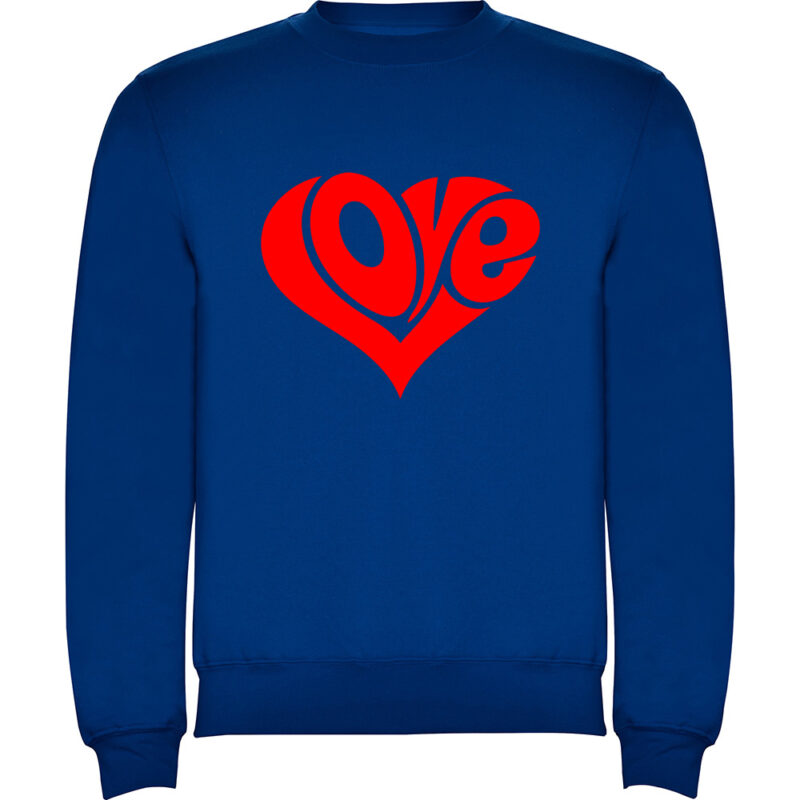 Pulover Love, Albastru