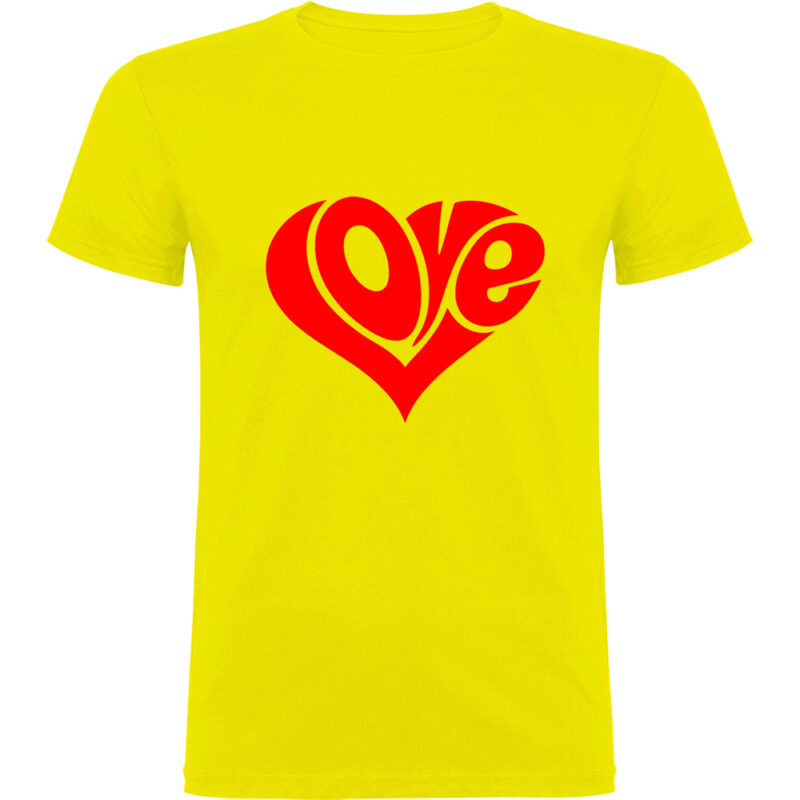 Tricou Love, Galben