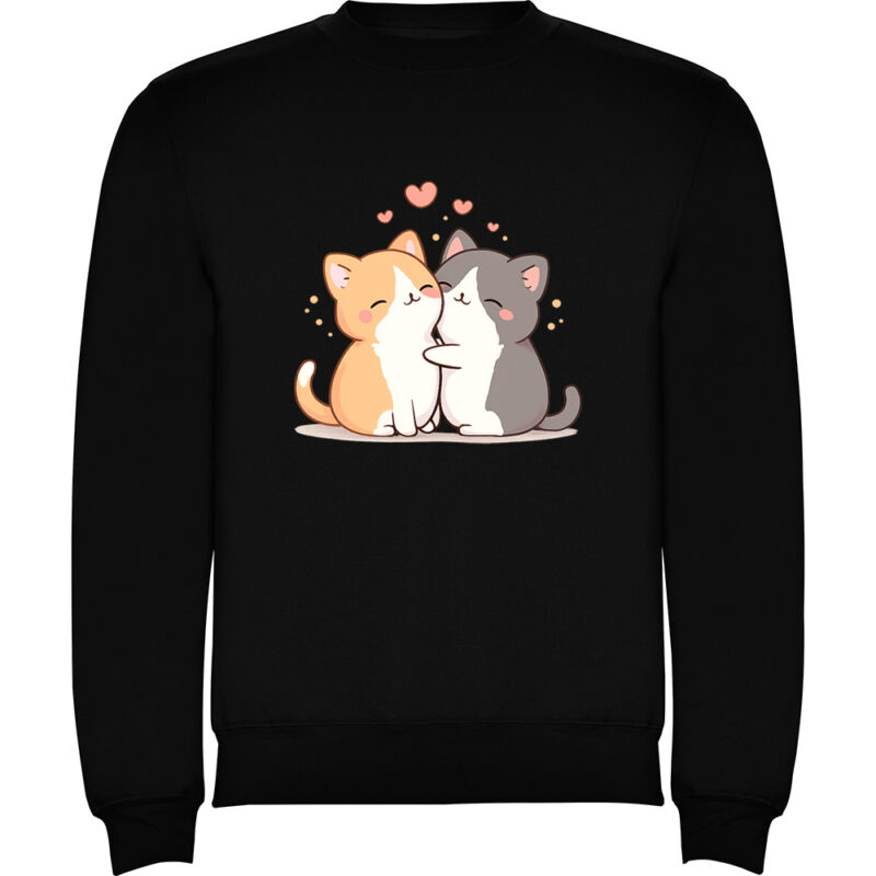 Pulover Love (Cats), Negru