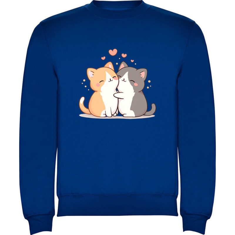 Pulover Love (Cats), Albastru